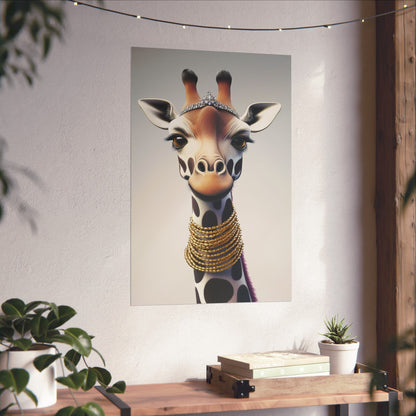Adventure Awaits - His & Hers Giraffe Fine Art Prints (A) - Whimsical Animals - Home Décor - Wedding Gift