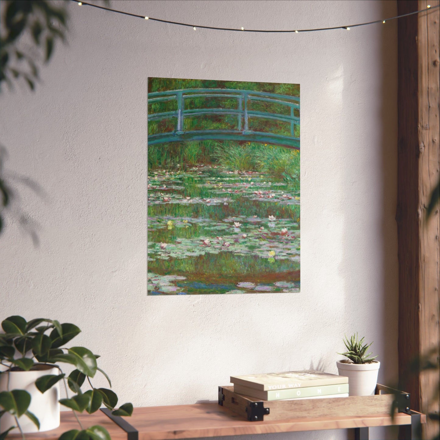 Claude Monet - Japanese Foot Bridge Fine Art Canvas Print