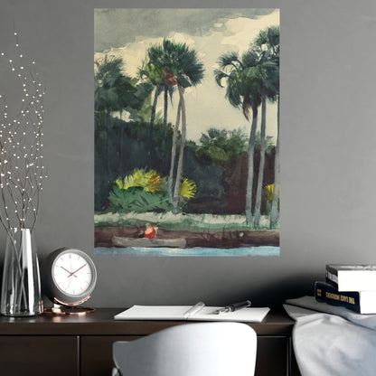 Red Shirt Homosassa Florida - Winslow Homer Fine Art Poster
