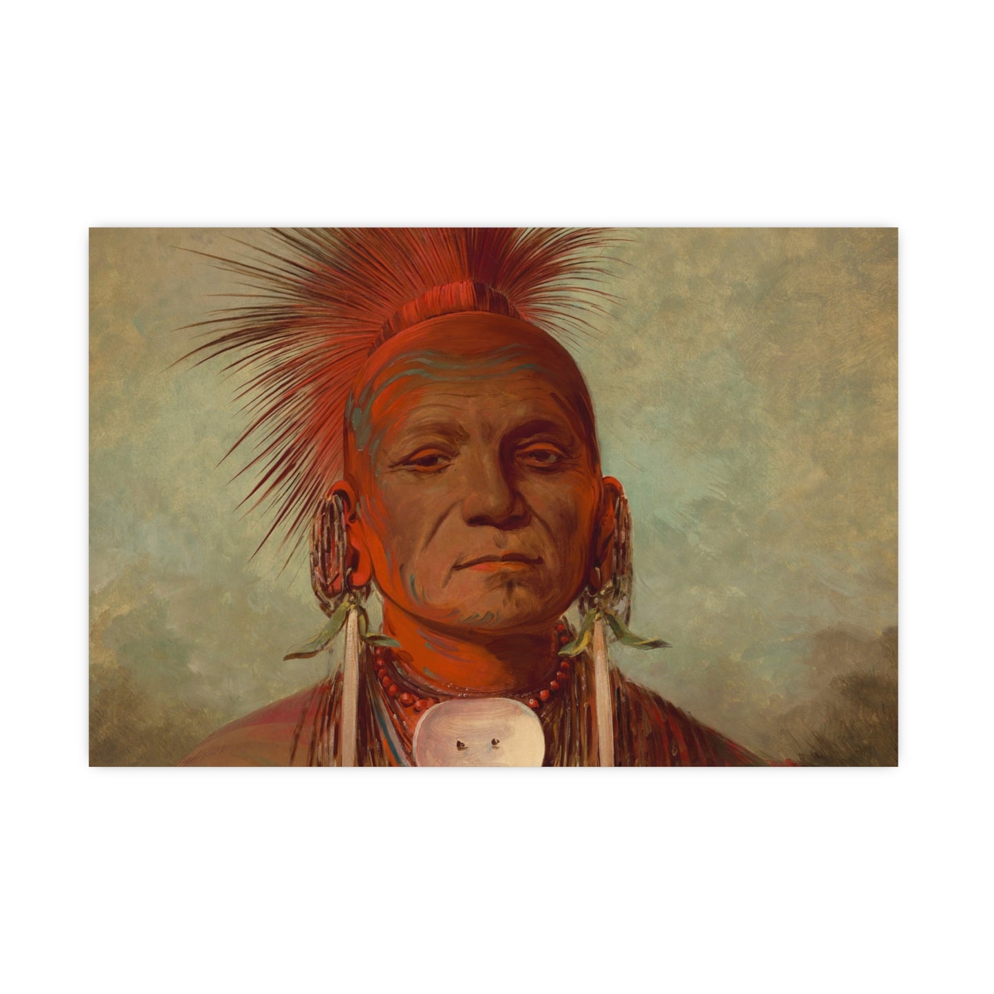Iowa Medicine Man Portrait - George Catlin - Fine Art Poster