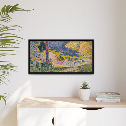 Valley with Fir Shade on the Mountain - Museum Collection - Framed Canvas Print