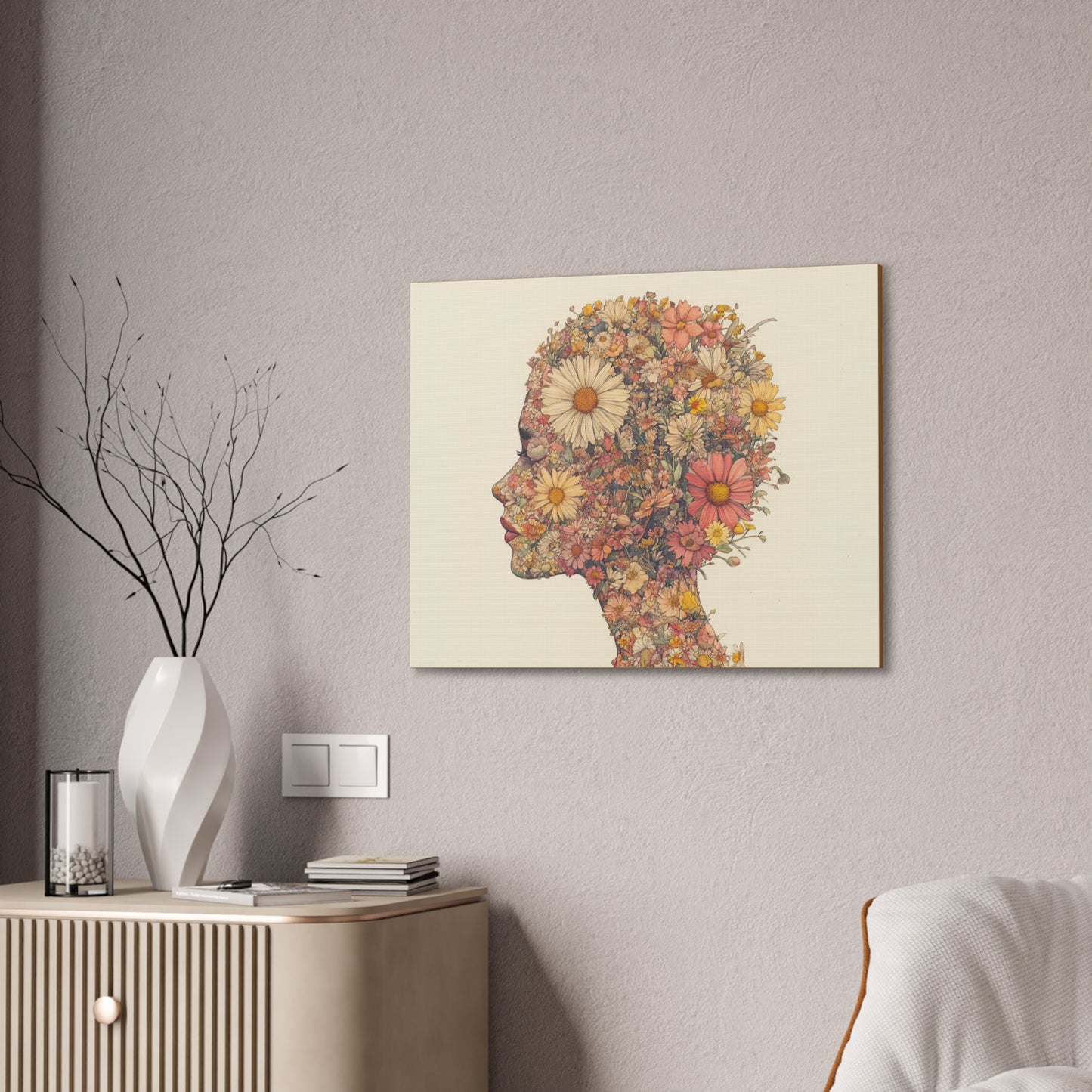 And So She Grew on Canvas