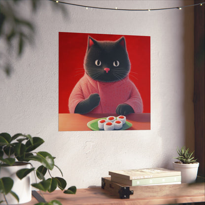 9 Lives Sushi Bar Art Print - Matte Vertical Posters