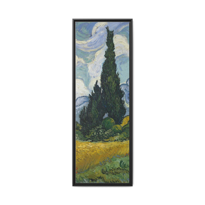 Van Gogh - Wheat Field with Cypresses - Museum Collection - Framed Canvas Print