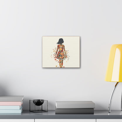 You Belong Among the Wildflowers  - Flower Girl - Print on Canvas