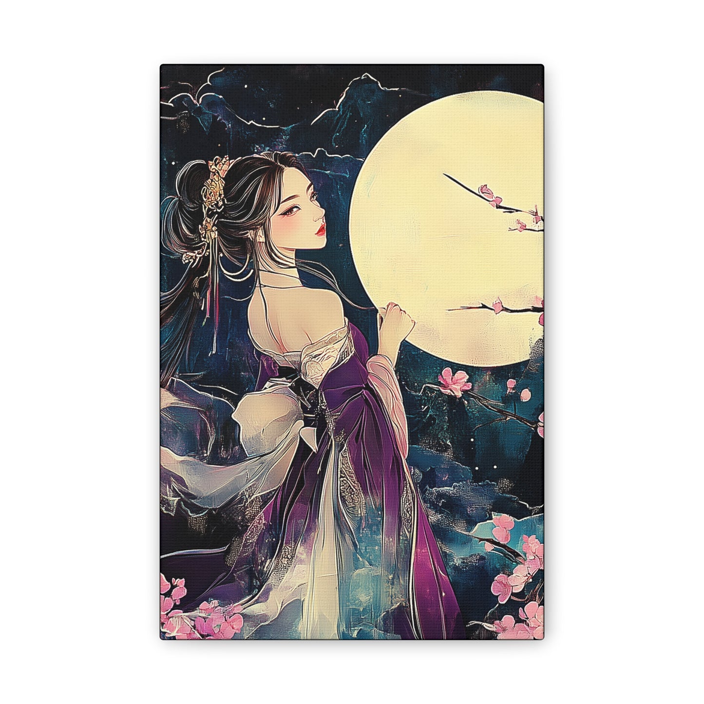 Thinking of You in the Moonlight - Fine Art Print - Wall Art on Canvas