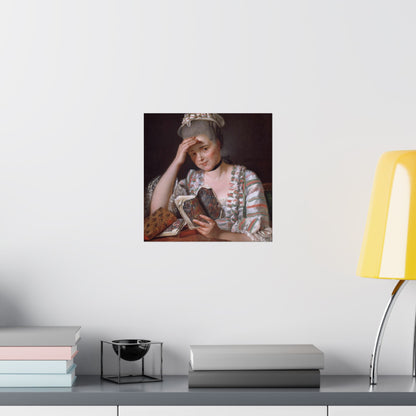 Classic Portrait - Fine Art Print - Matte Vertical Poster - Timeless Literary Woman - Art for Home Décor