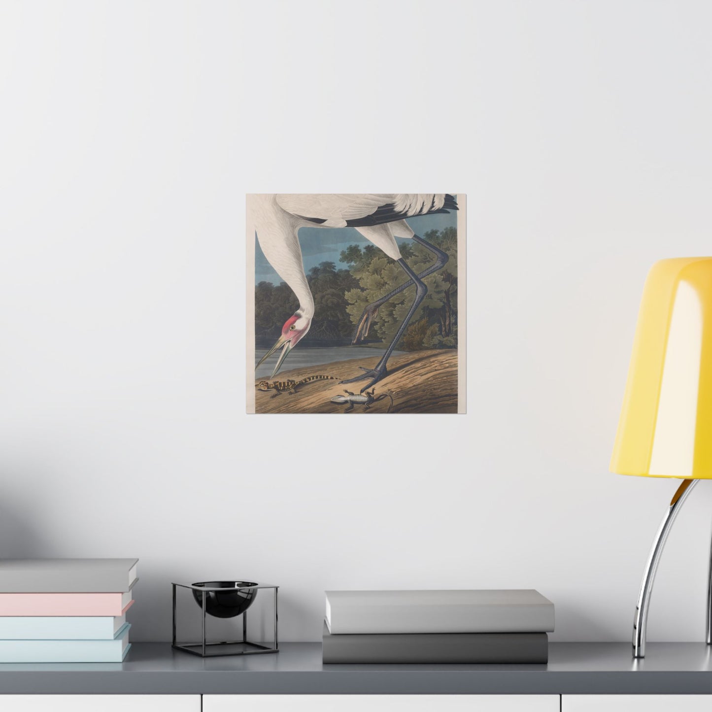 Crane in the Glades - Vintage Fine Art Print - Art Print - Poster for Nature Lovers & Birdwatchers