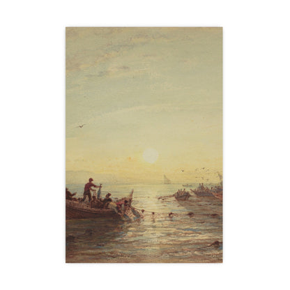 Tuna Fishing at Sunrise Marseilles - Maritime Fine Art Poster