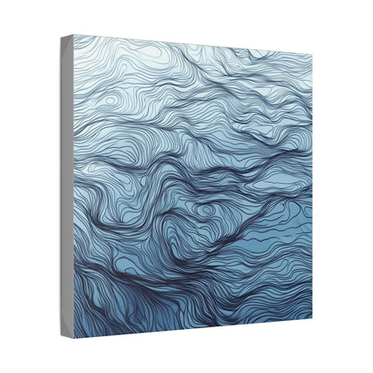 Mood Blue Abstract Blue Canvas Wall Art