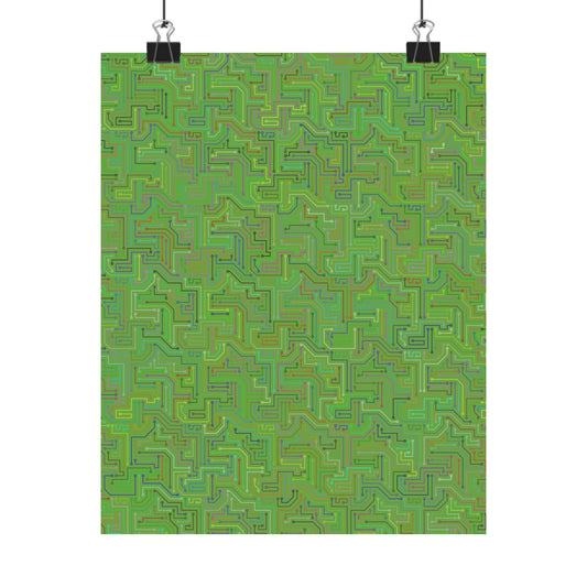 Circuit Board Art Print - Multi-color - Tech- Vertical Poster - Modern Wall Art