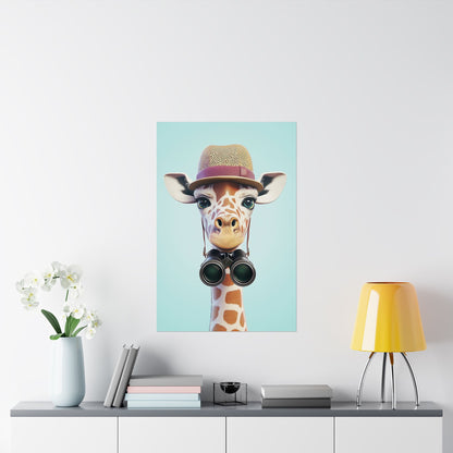 Adventure Awaits - His & Hers Giraffe Fine Art Prints (II) - Whimsical Animals - Wall Art -  Fine Art Prints - Home Décor