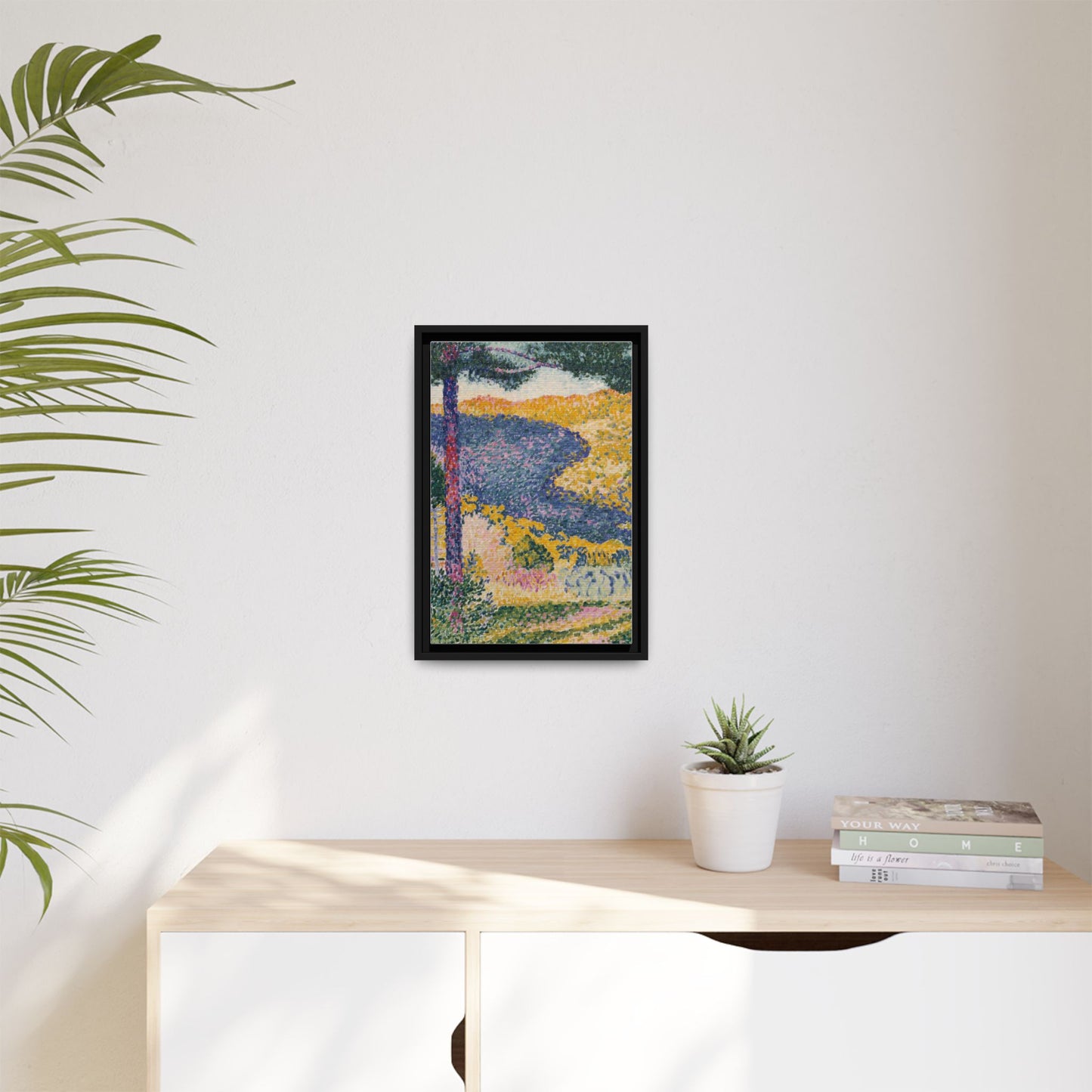 Valley with Fir Shade on the Mountain - Museum Collection - Framed Canvas Print