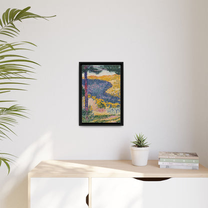Valley with Fir Shade on the Mountain - Museum Collection - Framed Canvas Print