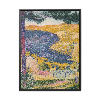Valley with Fir Shade on the Mountain - Museum Collection - Framed Canvas Print