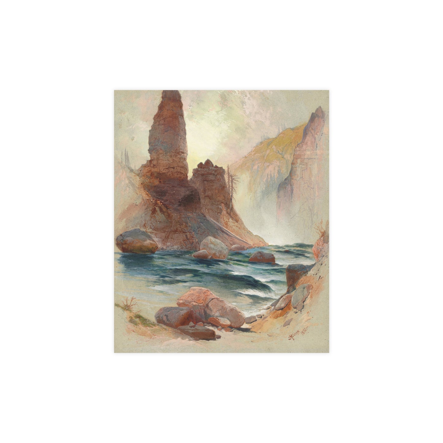 Tower Falls Yellowstone - American West Fine Art Poster