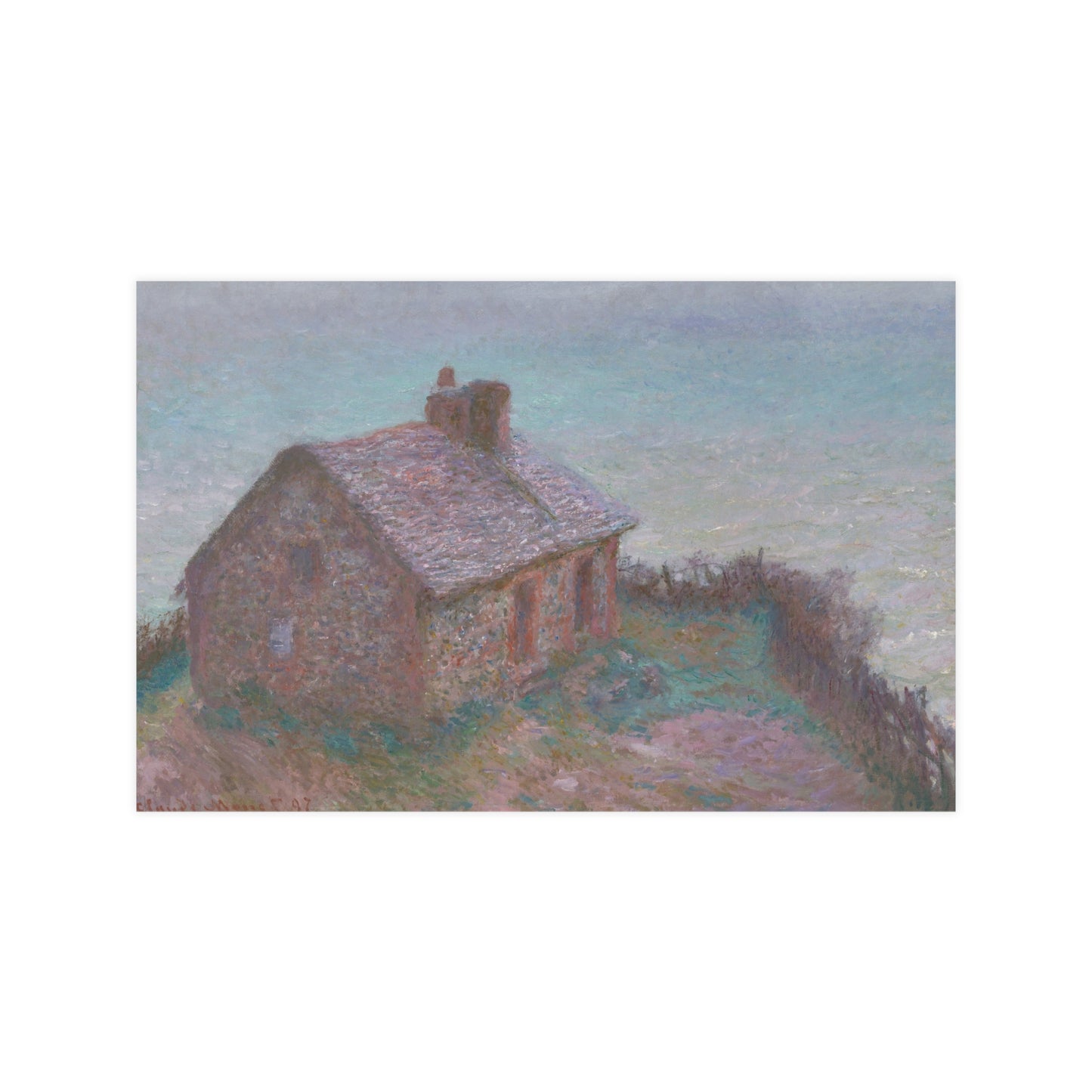 The Customs House at Varengeville - Monet Fine Art Poster