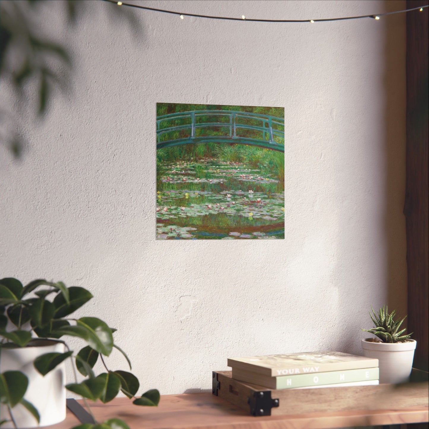 Claude Monet - Japanese Foot Bridge Fine Art Canvas Print