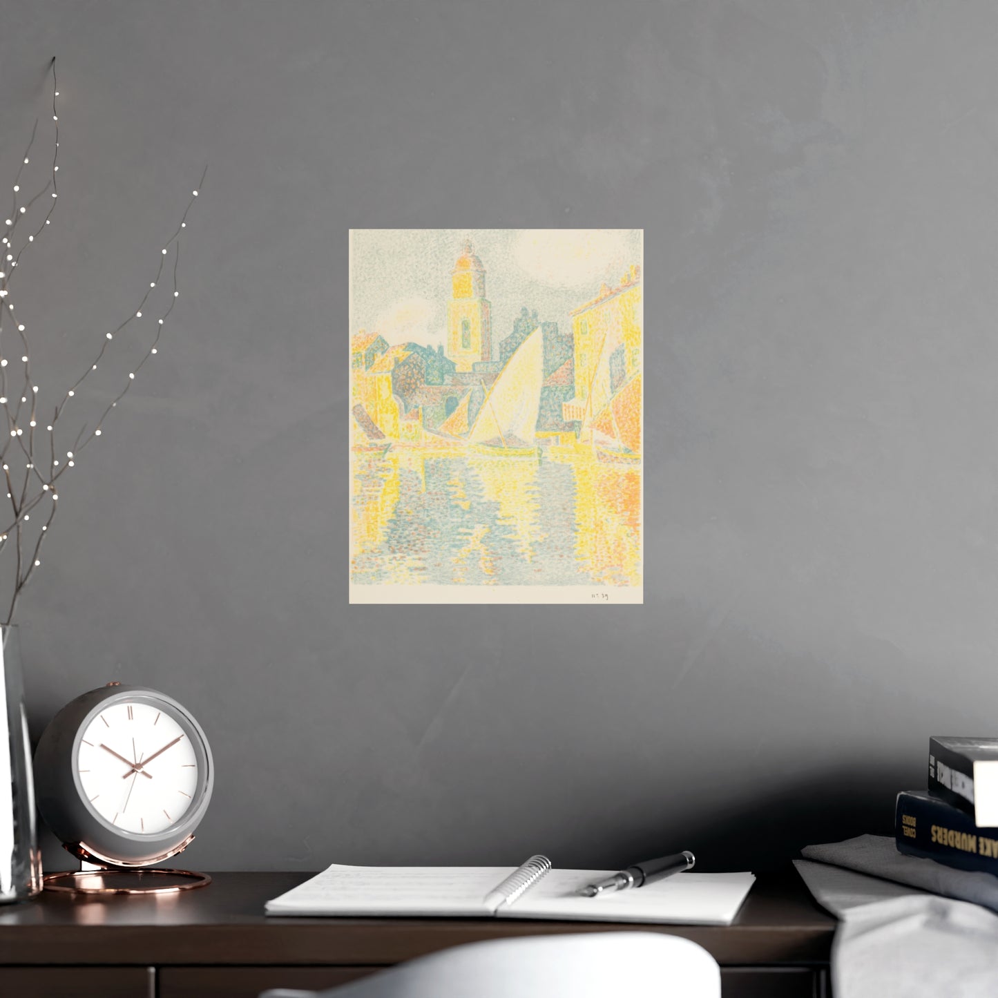 Port of Saint-Tropez - Signac Pointillist Fine Art Poster