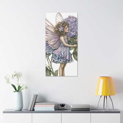 Purple Hydrangea - Flowers & Fairies Collection - Fine Art Print on Canvas