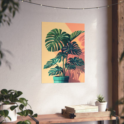 Tropical Monstera Botanical Fine Art Print