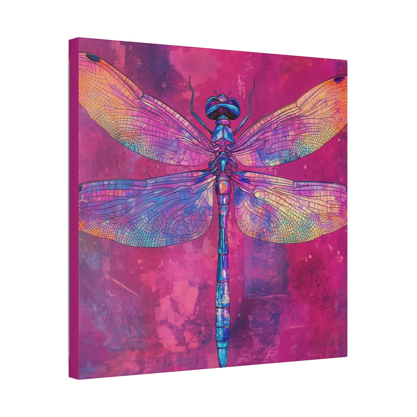 Vibrant Dragonfly - Secret Garden Series -  Fine Art Print on Canvas
