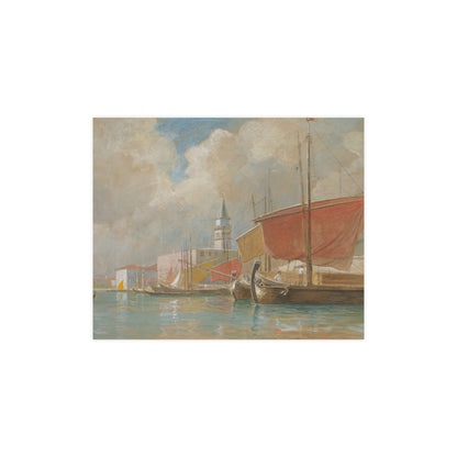 Shipping Along the Molo Venice - Canaletto Fine Art Poster