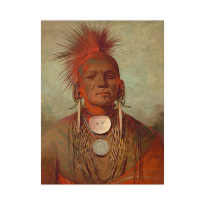 Iowa Medicine Man Portrait - George Catlin - Fine Art Poster