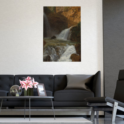 Waterfalls at Tivoli - Italian Landscape Fine Art Poster