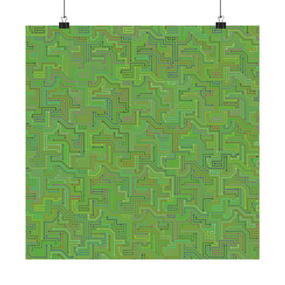 Circuit Board Art Print - Multi-color - Tech- Vertical Poster - Modern Wall Art