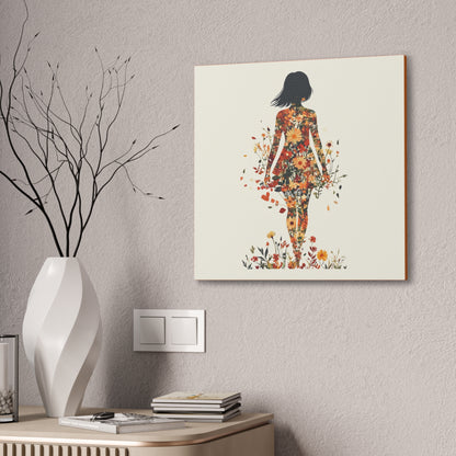 You Belong Among the Wildflowers  - Flower Girl - Print on Canvas