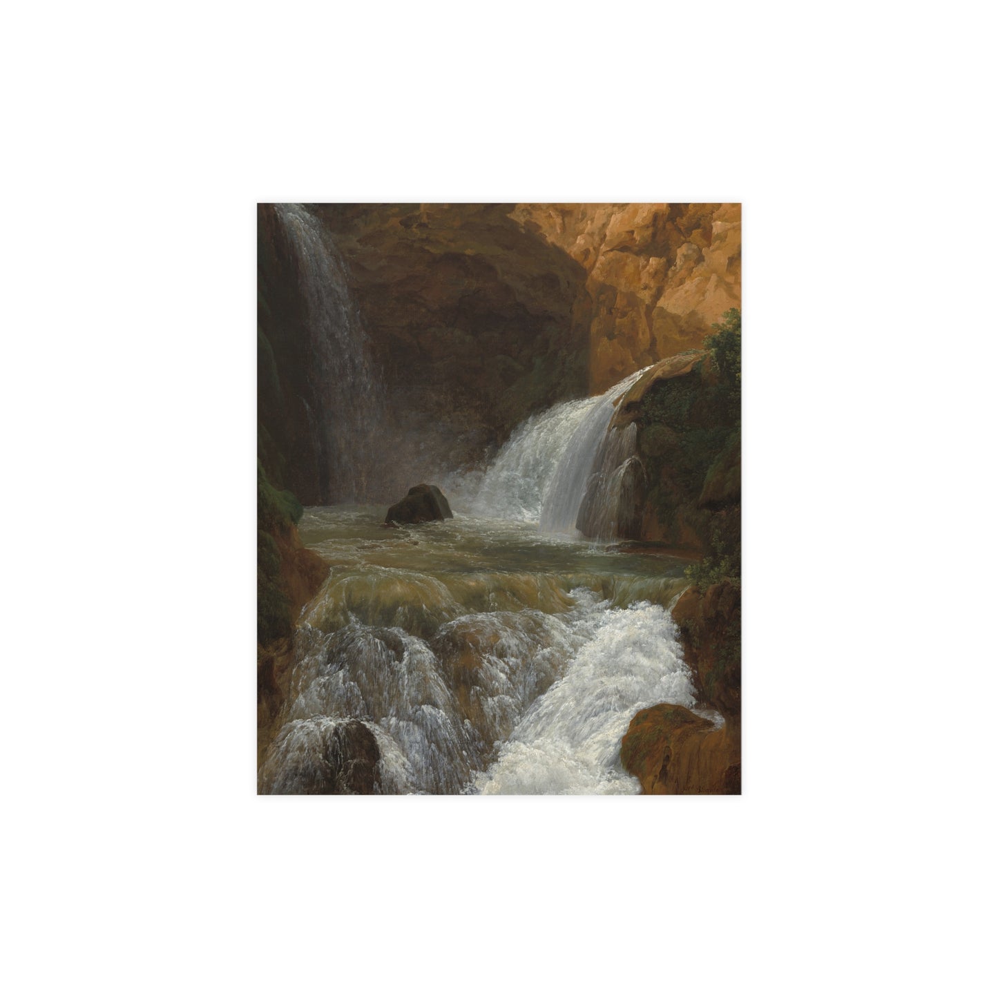 Waterfalls at Tivoli - Italian Landscape Fine Art Poster