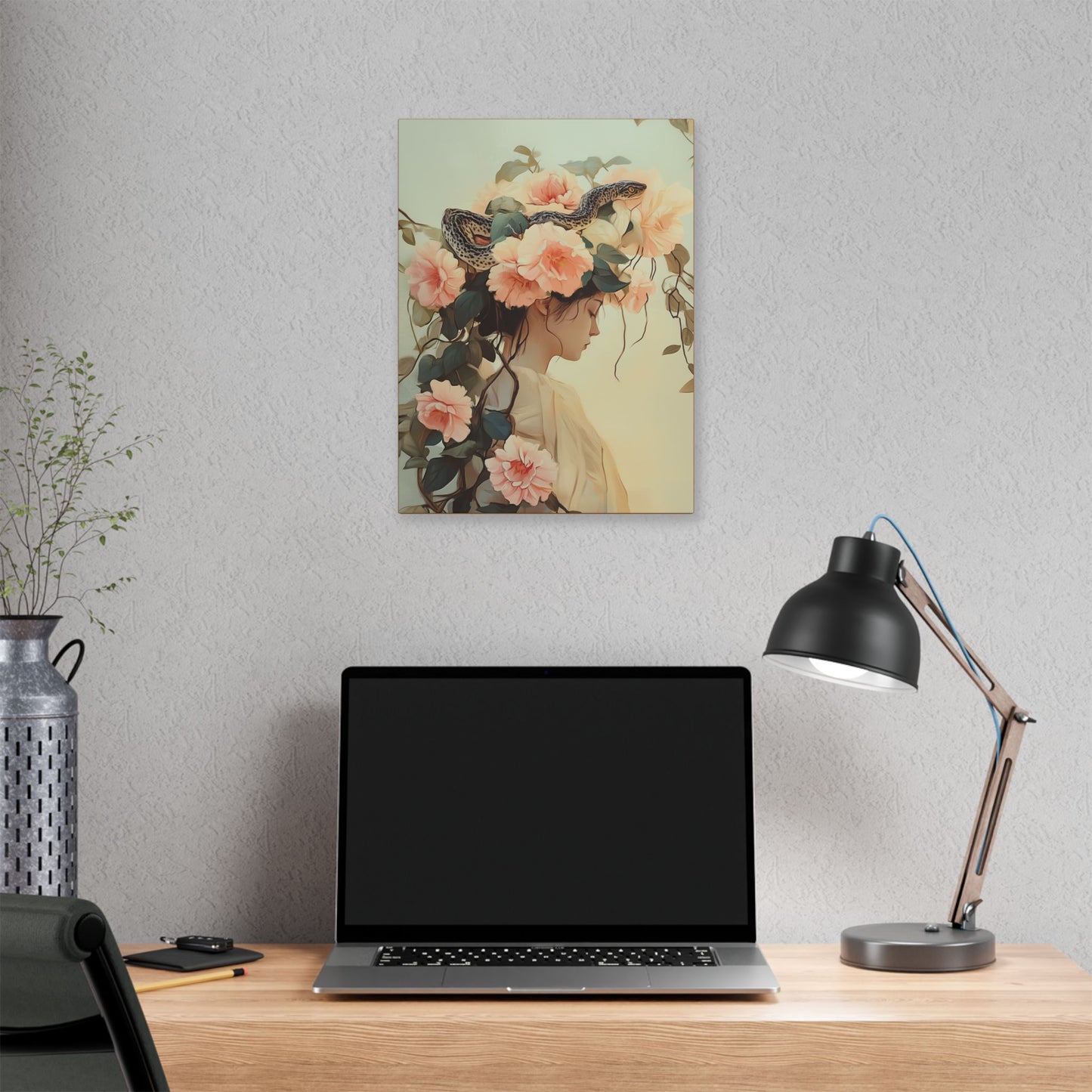 Snake Charmer - Secret Garden Series - Fine Art Print on Canvas