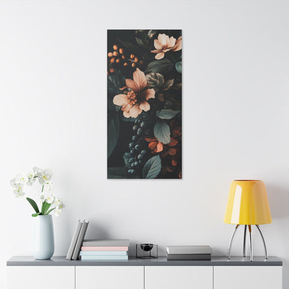 Evergreen Moody Botanical -Secret Garden Series  - Fine Art Print on Canvas