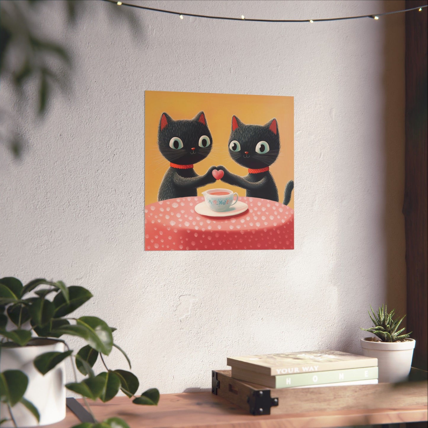 Cat Café - Loving Life - Matte Vertical Posters - Perfect Wall Art for Cat Lovers