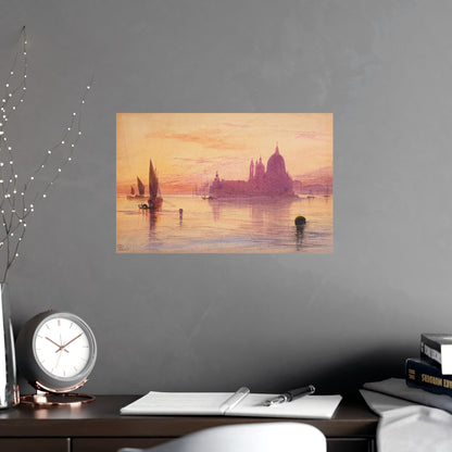 Santa Maria della Salute Venice at Sunset - Fine Art Poster