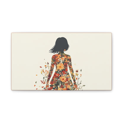 You Belong Among the Wildflowers  - Flower Girl - Print on Canvas