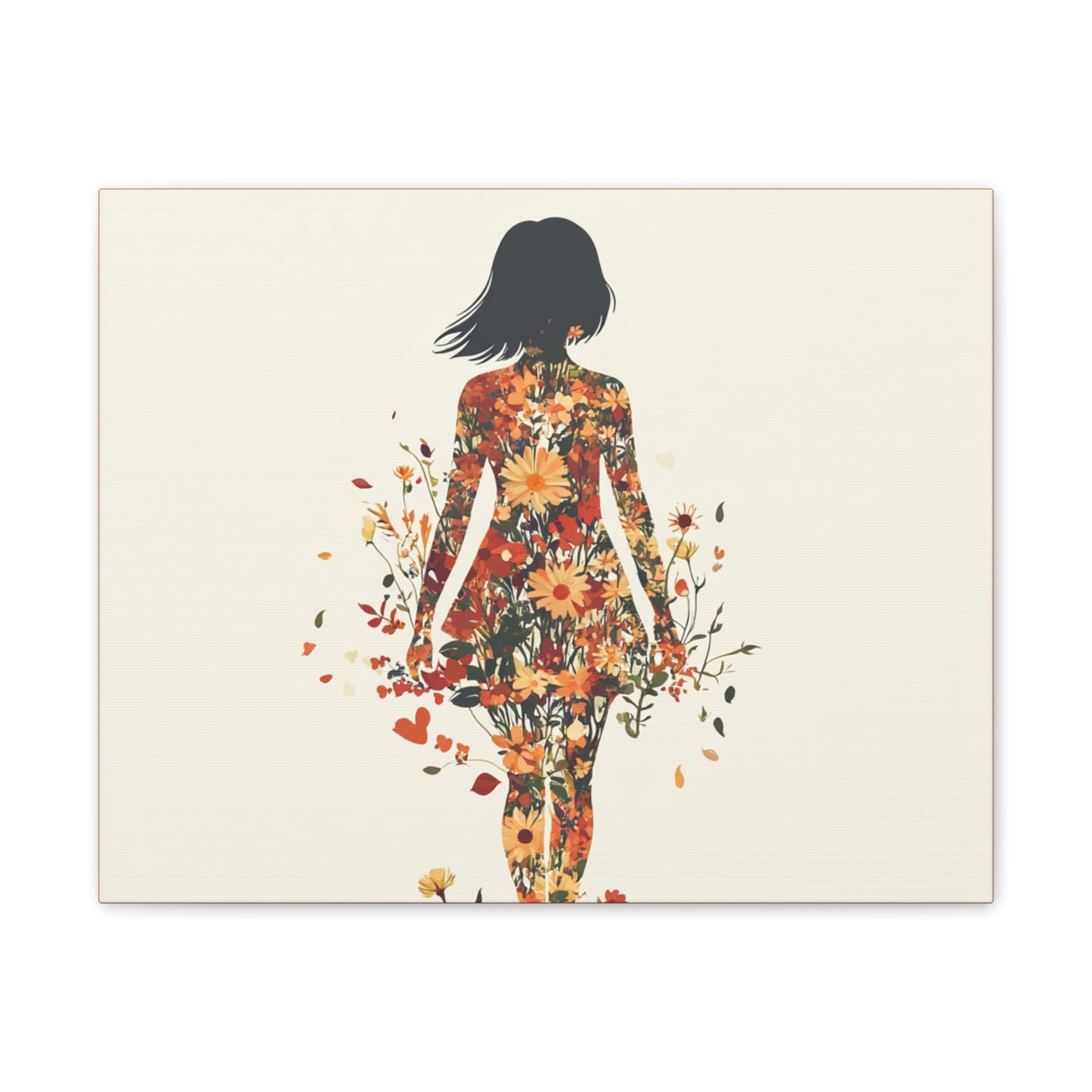 You Belong Among the Wildflowers  - Flower Girl - Print on Canvas