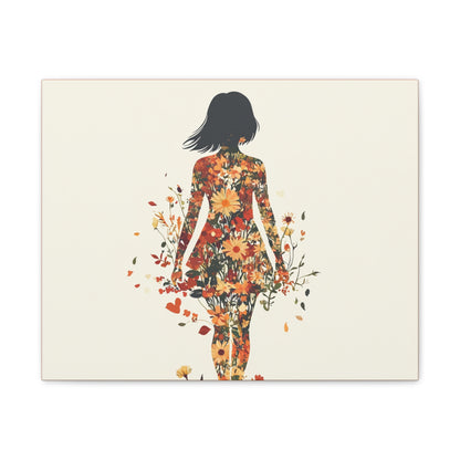 You Belong Among the Wildflowers  - Flower Girl - Print on Canvas