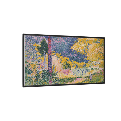 Valley with Fir Shade on the Mountain - Museum Collection - Framed Canvas Print