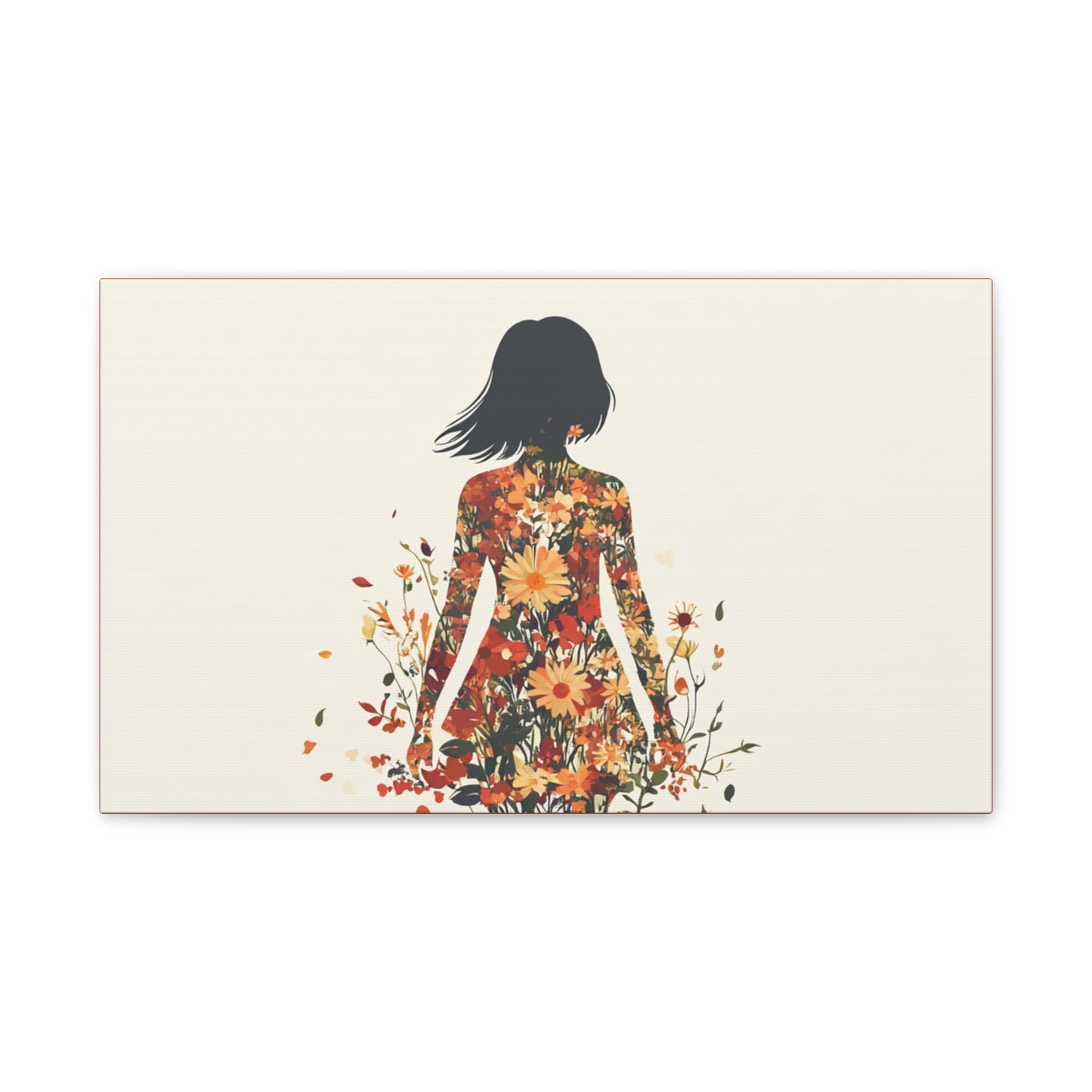 You Belong Among the Wildflowers  - Flower Girl - Print on Canvas