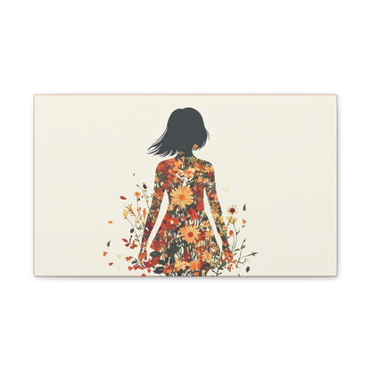 You Belong Among the Wildflowers  - Flower Girl - Print on Canvas