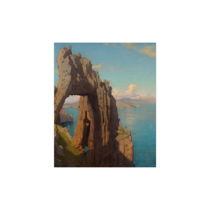 Natural Arch at Capri - Italian Coast Fine Art Poster
