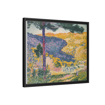 Valley with Fir Shade on the Mountain - Museum Collection - Framed Canvas Print