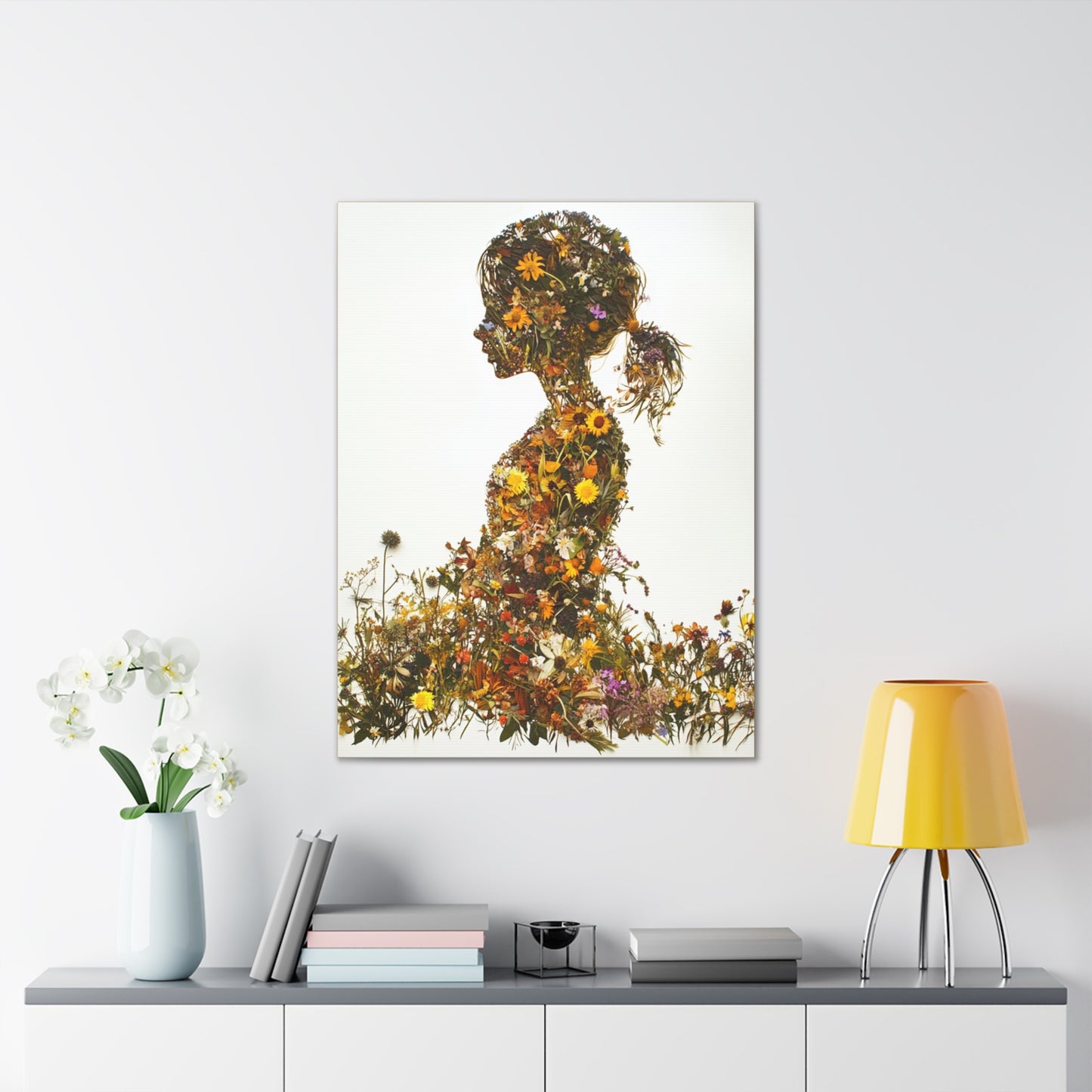Summers Gone By - Wildflowers Fine Art Print on Canvas