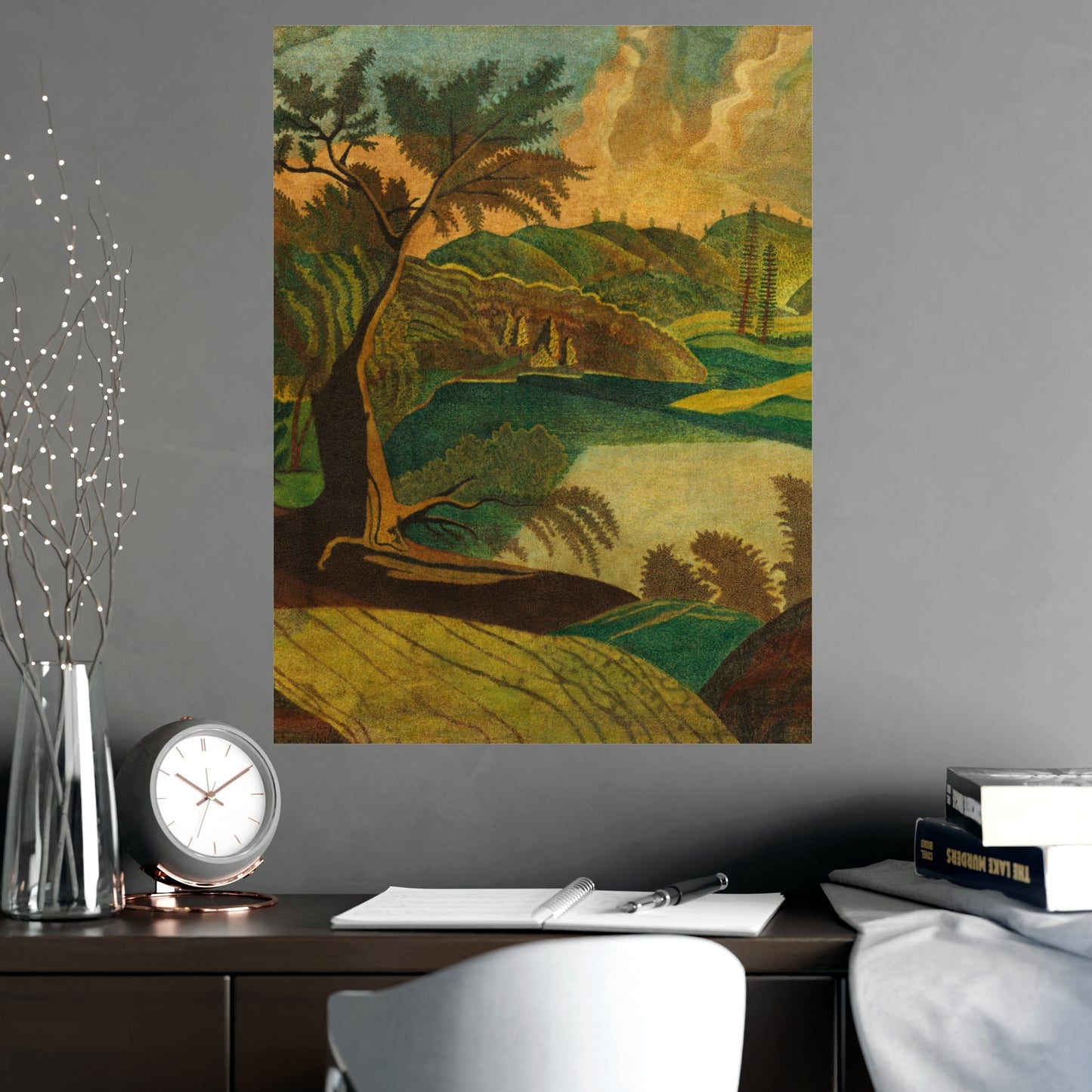 Stylized Landscape - Modern Abstract Fine Art Poster