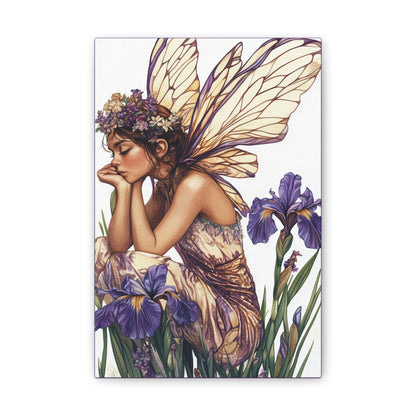 Iris You Were Here - Flowers & Fairies Collection - Fine Art Print on Canvas