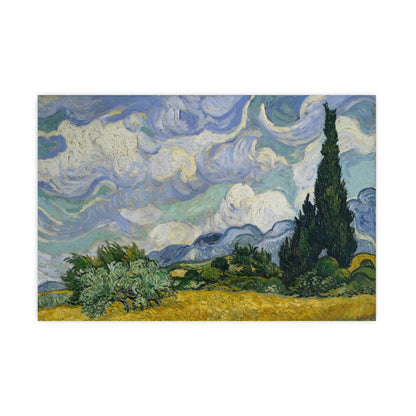 Van Gogh - Wheat Field with Cypresses - Museum Collection - Fine Art Poster
