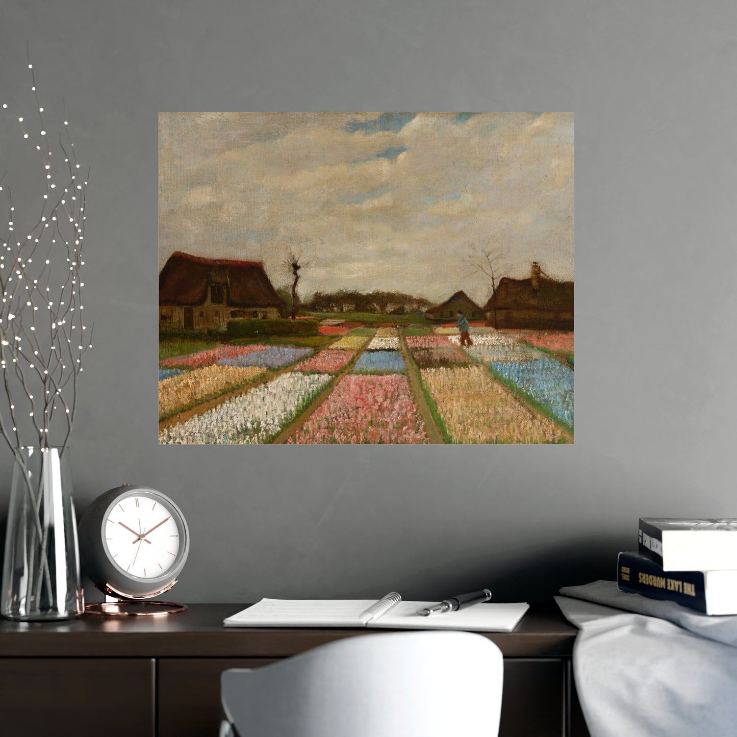 Flower Beds in Holland - Van Gogh Fine Art Poster