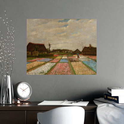 Flower Beds in Holland - Van Gogh Fine Art Poster